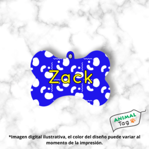 Placa ID para perros Wallpaper azul