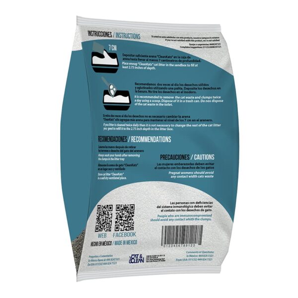 Arena para gato Clean Kats Eco 5 kg - Imagen 2